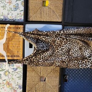 (3 for $25)Cheetah print dress Large Charlotte Russe NWOT sexy midi